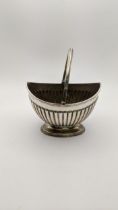 A silver sugar basket hallmarked Sheffield 1882, 218.1g Location: