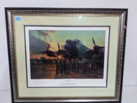 Anthony Saunders - 'Final Briefing - The Dambusters Raid' - a signed limited edition lithographic