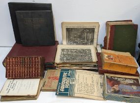 A mixed lot to include records, commemorative ephemera and books to include a boxed Tennyson works