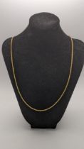 A 9ct gold rope twist style necklace, 2.9g Location: