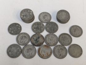 British Coins - A collection of pre 1947 Half-crowns, various dates and condition George V -