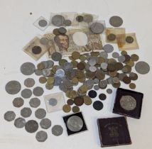 World Coins - A mixed collection of pre-Euro coins of France, Switzerland, Austria and others