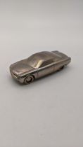 A Jacques Nasser sterling silver promotion model of a car inscribed 'Seasons Greetings Jacques