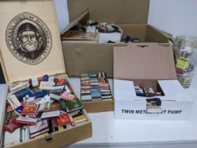 A large collection of matchboxes/booklets etc Location: