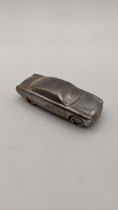 A Jacques Nasser sterling silver promotion model of a car inscribed 'Seasons Greetings Jacques