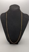 A 9ct gold figaro necklace, total weight 3.1g Location: