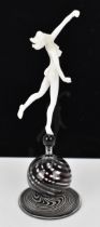 A mid century glass lampwork figure by Istvan Komaromy (1910-1975) Hungarian, modelled as a nude