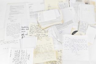 A selection of Doctor Who related letters/notes from various cast members to include replies from