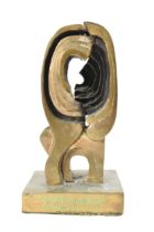 Brian Willsher (British 1930-2010) - A bronze abstract sculpture, signed and titled '