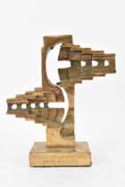 Brian Willsher (British 1930-2010) - A bronze abstract sculpture, signed and titled 'Claudian