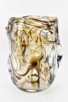A Whitefriars knobbly glass vase, circa 1964-69, designed by William Wilson and Harry Dyer,