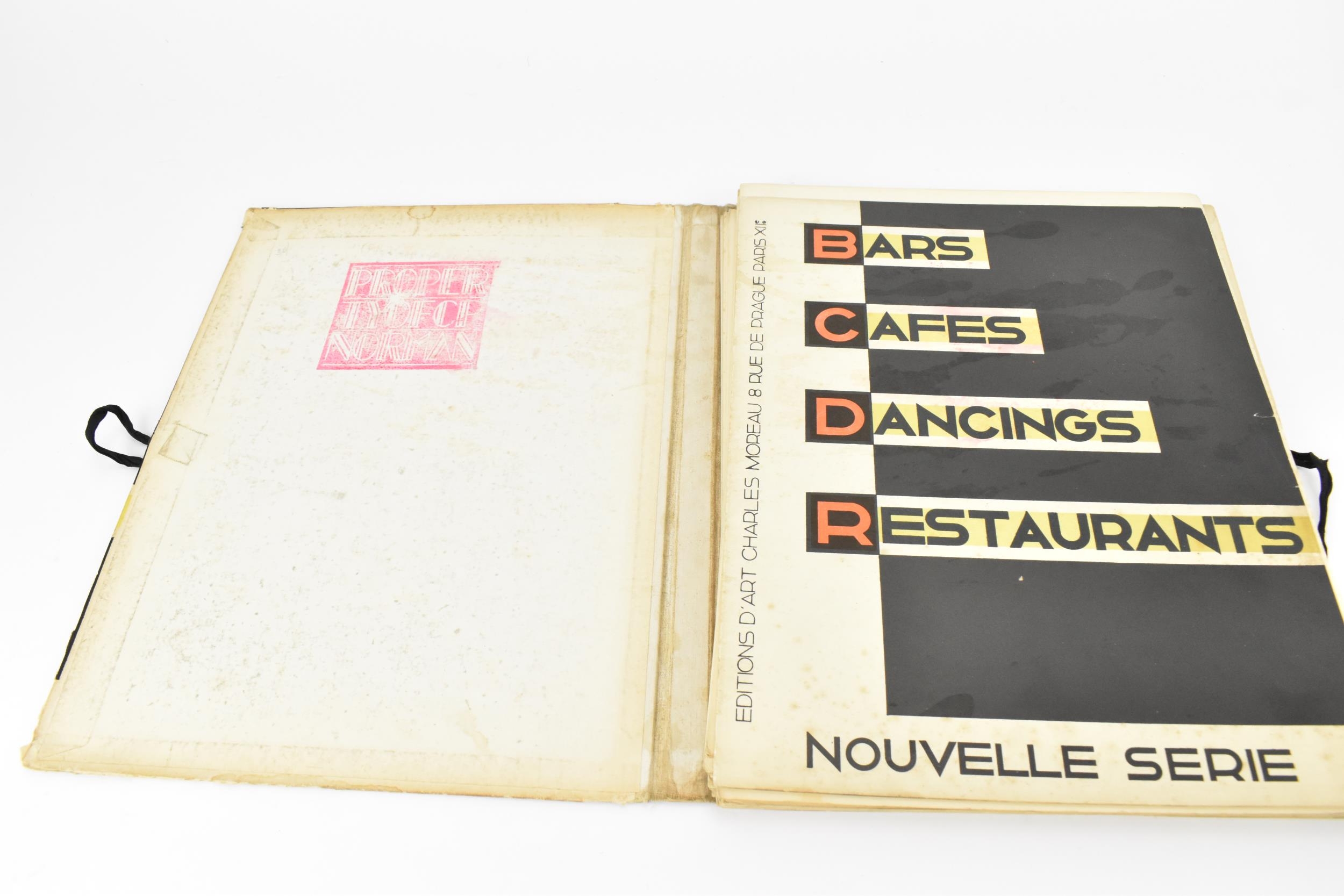 Moreau (Charles). Restaurants, Dancings, Cafes, Bars, volume II only, circa 1930, collection of - Image 2 of 6