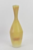 Sven Wejsfelt for Gustavberg, b3731, a stoneware vase with matte yellow ochre haresfur glaze,