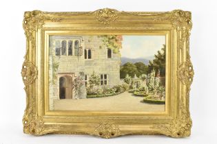 Samuel Ridley (1829-1896) - An oil on canvas depicting Gwydir castle, Wales, signed and dated 1866