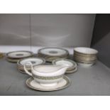 A Royal Doulton Celtic Jewel part dinner service comprising approximately 37 pieces, Location: