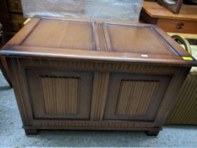 Furniture comprising an Edwardian mixed wood towel rail, a Lloyd Loom gold finished dressing table