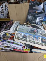 A large quantity of Motorcycle autobiographies and magazines Location: