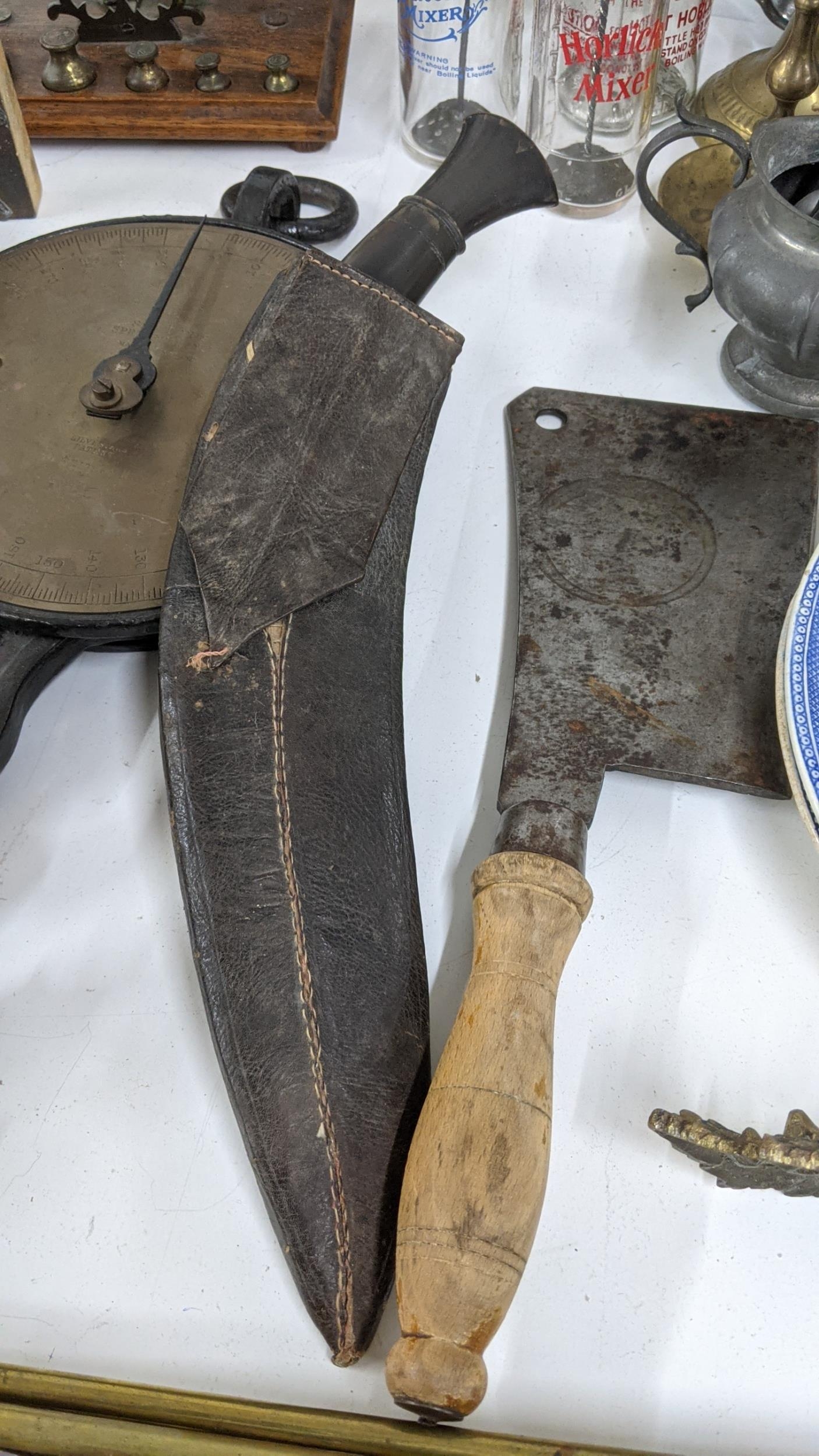 A Kukri with a horn handle, together with a selection of printing blocks, 18th century and later - Image 9 of 20