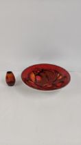 A Poole pottery bowl and vase, Location: