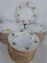 A Tiffany & Co New York bone china dinner service, made by Grosvenor, not all stamped Tiffany to the