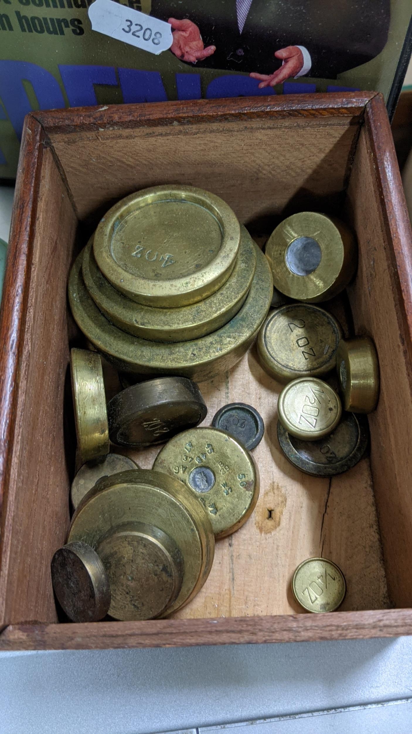 A mixed lot to include a Panasonic 800w microwave, vintage weighing scales with various brass - Image 6 of 8