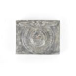 A WWII Second World War, Third Reich Nazi German Waffen SS belt buckle. Typical form with Waffen