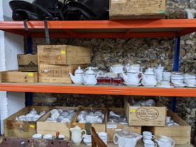 A quantity of Dudson, Villeroy & Boch and Royal Doulton table wares to include coffee and teapots,