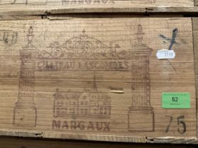 1 case of Chateau Lascombes 1975 Margaux Location: