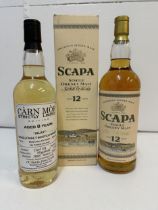 A Scapa single malt Orkney whiskey, 1ltr and a Carn Mor Strictly limited aged 8 years single malt