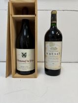 Perrin & Fils Chateauneuf du Pape 2001 150cl, and Chateau Meyney Cru Bourgeois Saint-Estephe 1989