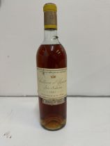 A single bottle of Chateau d''Yquem, Sauternes 1961 Location: