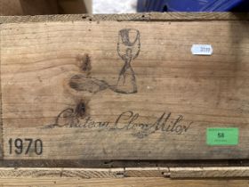 1 case of Chateau Clerc Milon 1970 vintage Location: