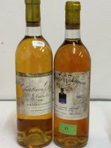 2 bottles of Sauternes chateau Daisy Debroca 1981 & Chateau Bastor La Montagne 1982 Location: