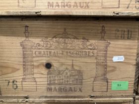 1 case of Chateau Lascombes 1976 Margaux Location: