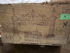 1 case of Chateau Lascombes Margaux 1970 vintage Location: