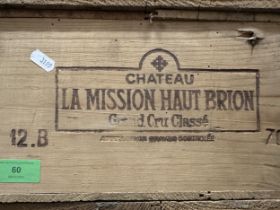 1 case of Chateau La Mission Haut Brion Grand Cru Classe 1970 Location: