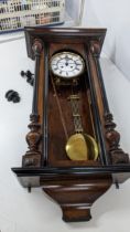 A late 19th century 8-day Vienna wall clock A/F Location: