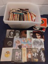 A quantity of 1960's-1980's 45rpm singles, some with middle punched out, to include Blondie, David