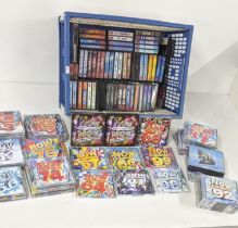 A large quantity of Now cassette tapes and CD's Location: