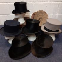 A group of six 20th Century to hats to include Gilchrist, Walter Barnard, Christys, a Saar Union