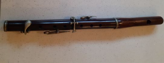 A vintage wooden piccolo. Location:BWR