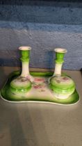 An early 20th century Limoges porcelain dressing table set Location: