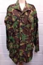 A green camouflage smock combat DPM coat 8415-99-130-5888 Nato size 8090/0515, 48" chest x 33" long.