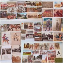 Military related postcards through the ages to include WW1 official war photograph series III