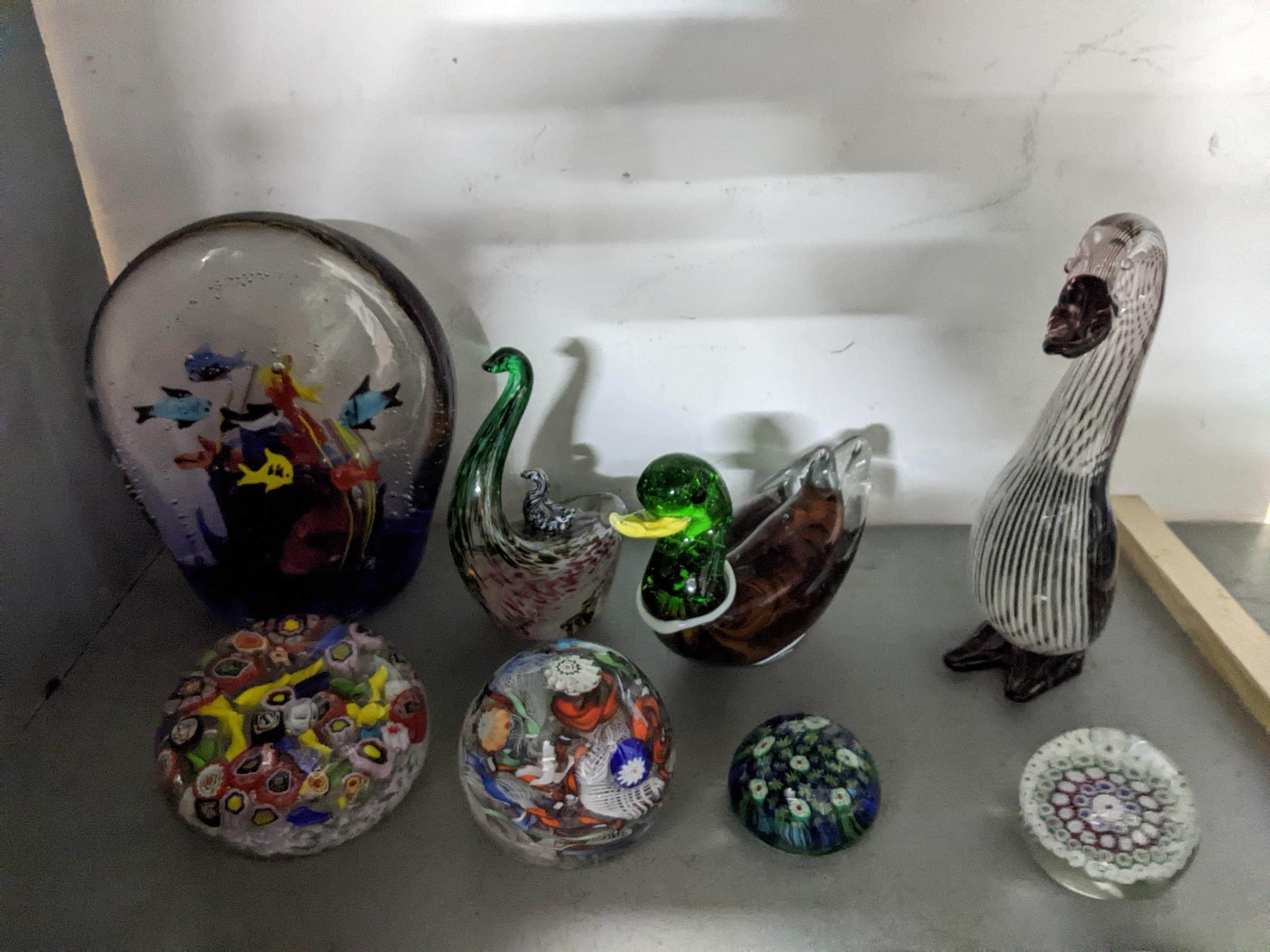 A group of Scottish and Murano glass paperweights to include Caithness limited edition and - Image 2 of 2