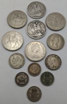 British coins to include an 1821 crown, an 1889 crown and others, Location: