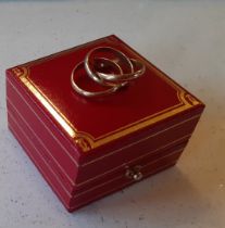 Must de Cartier-A Trinity wedding band, 4.2g, serial no:EW789, Cartier ring size 46 (UK size