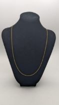 A 18ct gold necklace 60cm L 2.6g