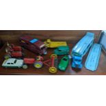 A quantity of Dinky toys to include the; British Railway Express Horse Box Hire Service, Dinky