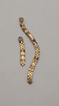 A 9ct gold ladies watch strap A/F Location: